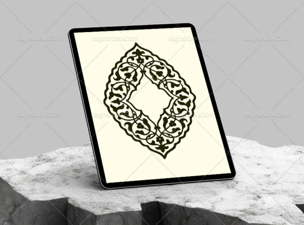 ترنج طرح حاشیه اسلیمی