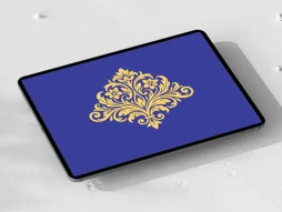 نشان گل و برگ منبت کاری