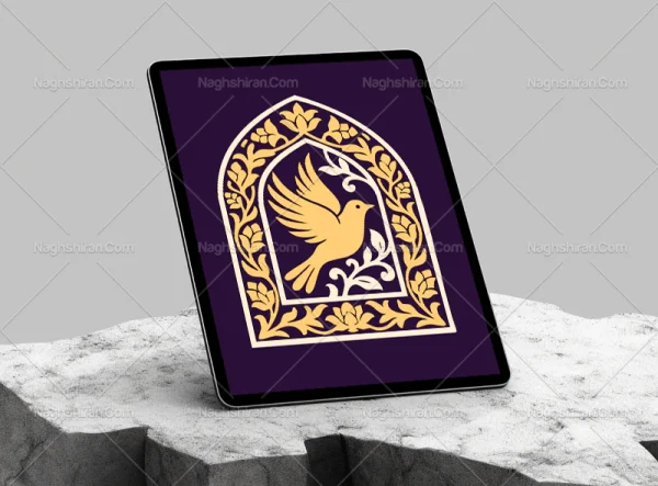 محراب طرح پرنده و گل سنتی