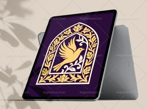 محراب طرح پرنده و گل سنتی