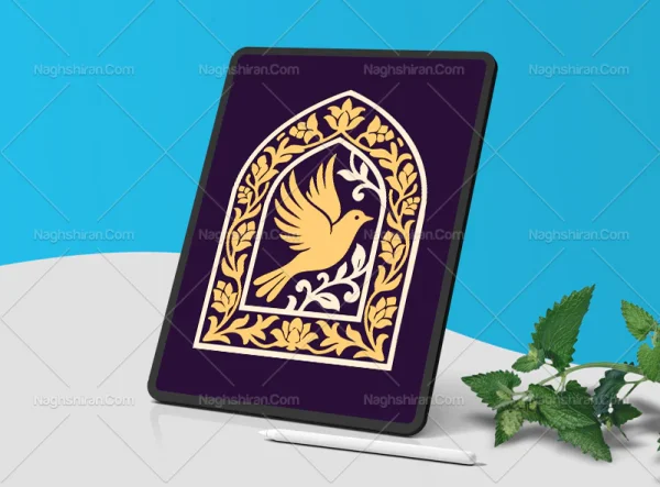 محراب طرح پرنده و گل سنتی