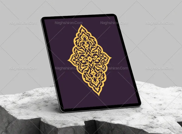نقوش تذهیب طرح ترنج