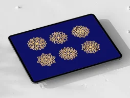 نشان 6 عددی طرح سنتی