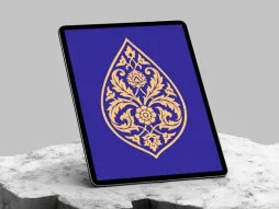 نشان طرح قطره گل منبت کاری