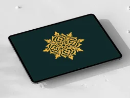 طرح نشان ساده نقوش سنتی