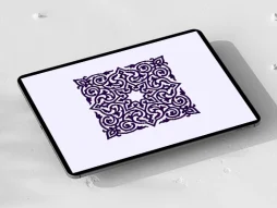 طرح نقوش سنتی موتیف بنفش