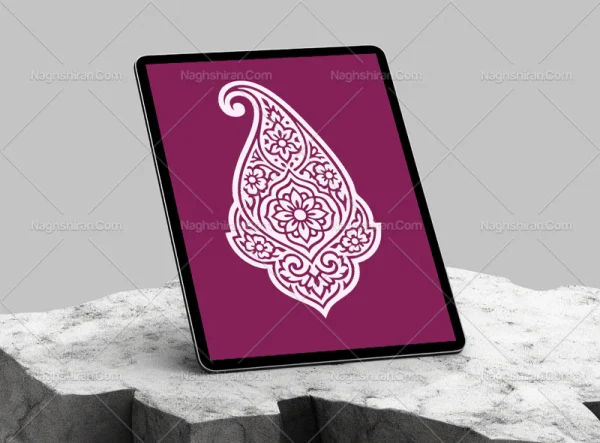 وکتور بته جقه نقوش سنتی
