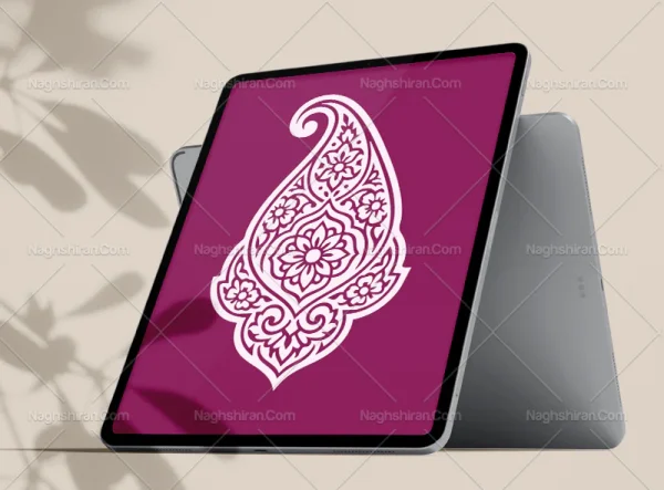 وکتور بته جقه نقوش سنتی