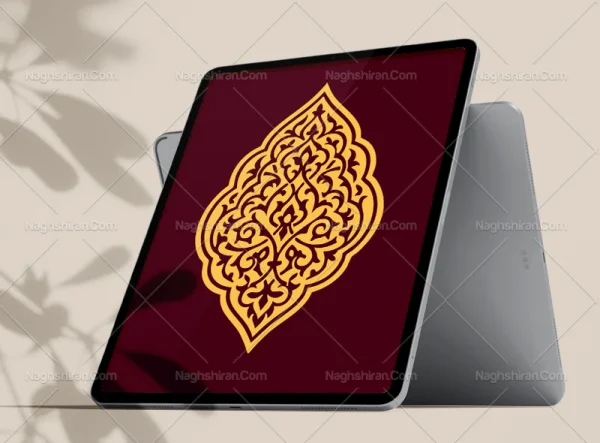ترنج طرح نقوش سنتی