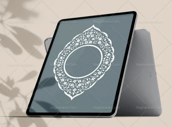 حاشیه طرح ترنح تذهیب