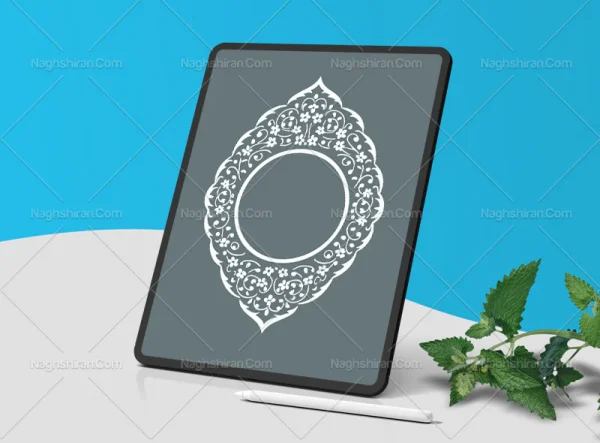 حاشیه طرح ترنح تذهیب