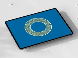 حاشیه دایره ای نقوش سنتی رنگ