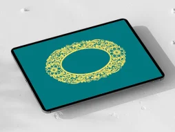حاشیه بیضی نقش و نگار سنتی