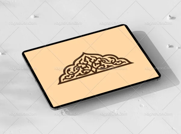 طرح نیم ترنج نقوش سنتی