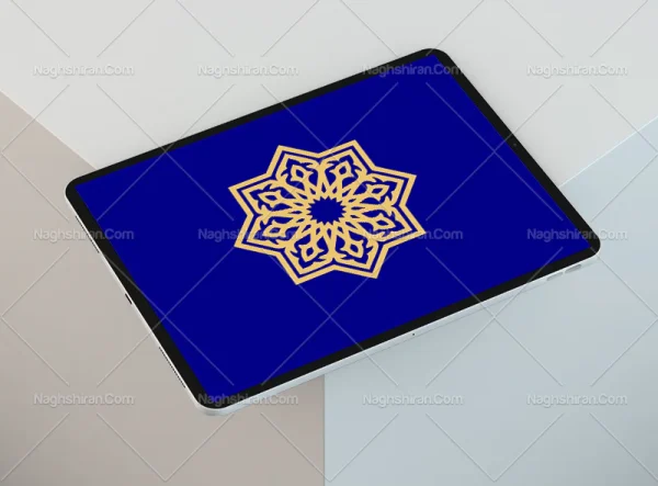 نشان تذهیب کرم رنگ
