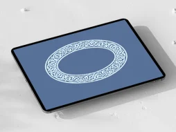 حاشیه بیضی نقوش اسلیمی