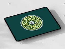 نشان دایره ای اسلیمی رنگی