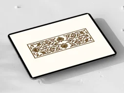 واگیره حاشیه گل ختایی تذهیب