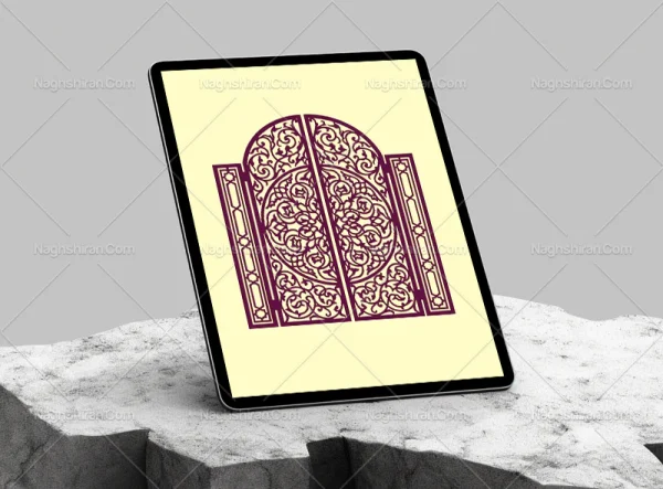 طرح در فلزی نقوش سنتی