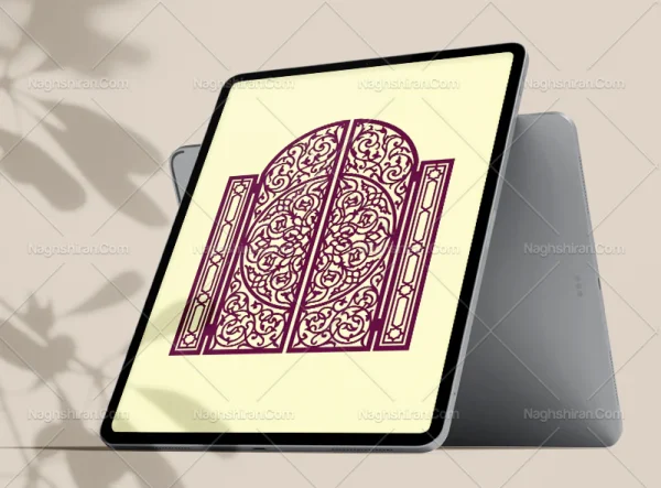 طرح در فلزی نقوش سنتی