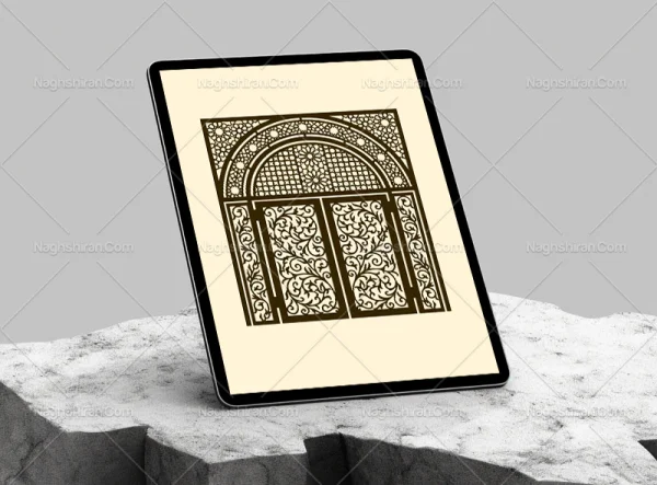 طرح در فلزی نقش و نگار فلزی
