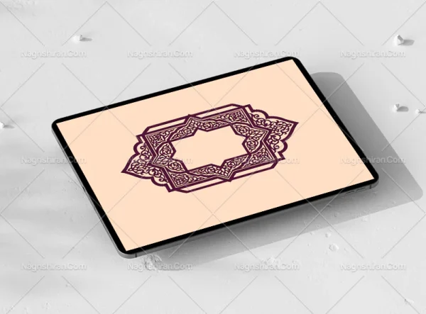 طرح ترنج خلاقانه نقوش سنتی