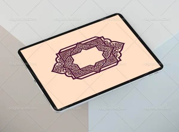 طرح ترنج خلاقانه نقوش سنتی