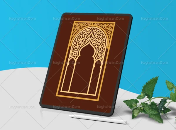 محراب طرح خلاقانه نقوش اسلیمی