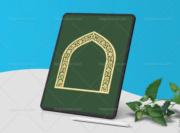 محراب طرح خلاقانه نقش و نگار سنتی