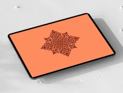 وکتور طرح نشان نقش و نگار سنتی