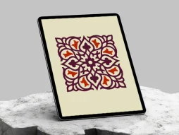 موتیف نقوش رنگی سنتی