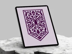 کتیبه نقوش سنتی رنگی