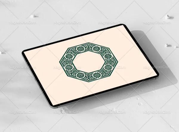 حاشیه طرح شش ضلعی نقوش سنتی