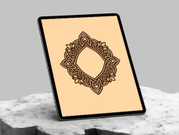 حاشیه طرح خاص نقش و نگار سنتی