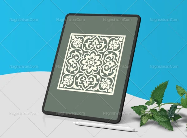 موتیف نقوش سفید تذهیب