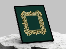 حاشیه نقش و نگار سنتی رنگی