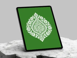 طرح نشان گل و برگ ختایی