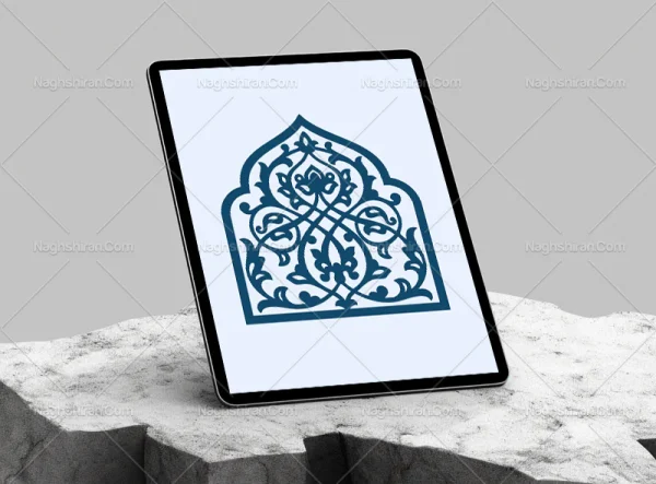 محراب طرح ساده نقوش تذهیب