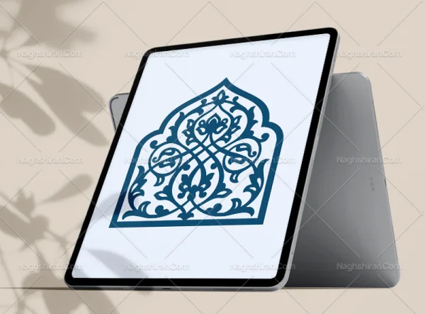 محراب طرح ساده نقوش تذهیب