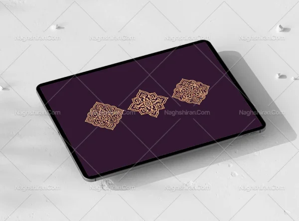 نشان 3 عددی طرح سنتی