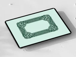 طرح حاشیه مستطیل نقوش سنتی