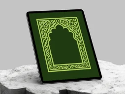 محراب طرح نقوش سنتی سبز