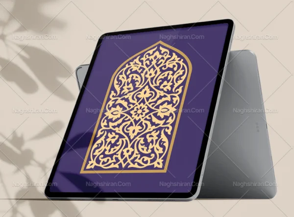 محراب طرح نقوش تذهیب
