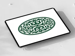 نشان طرح بیضی نقوش سنتی