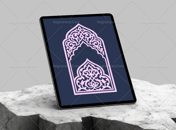محراب نقوش سنتی و نیم ترنج