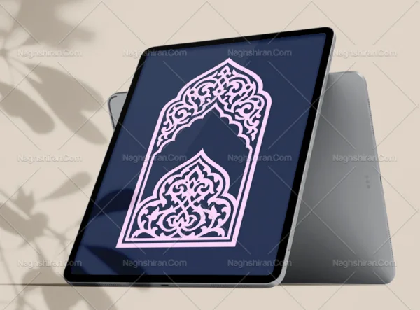محراب نقوش سنتی و نیم ترنج