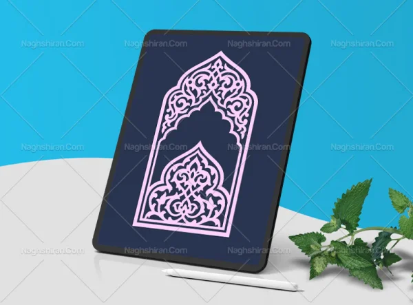 محراب نقوش سنتی و نیم ترنج