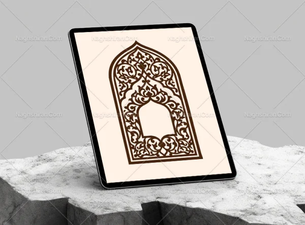 محراب طرح حاشیه نقوش و المان سنتی