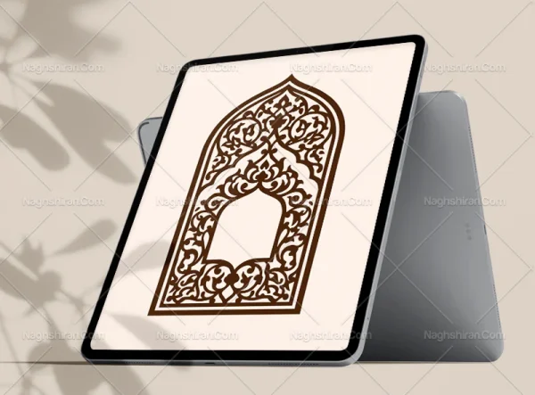 محراب طرح حاشیه نقوش و المان سنتی