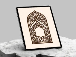 محراب طرح حاشیه نقوش و المان سنتی
